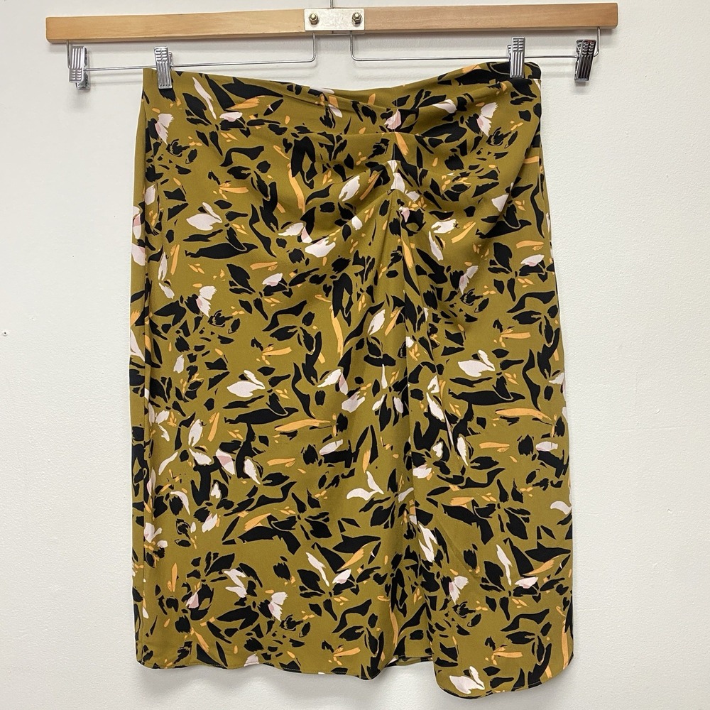 Nine West Skirt Women's Midi Skirt Front Ruched Size XXL Corporate Office Mature
